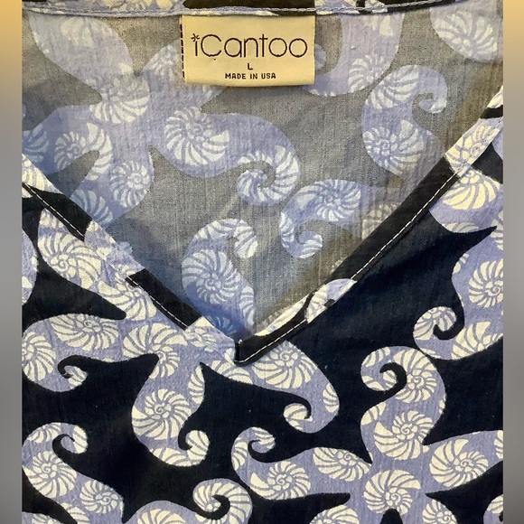 Icantoo Blue Starfish Long Sleeve Top - L - Picture 3 of 5